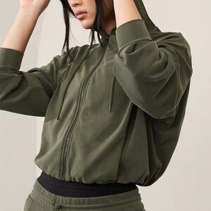 Athleta seasoft bubble hem full zip